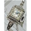 Image 8 : LADIES 14K WHITE GOLD ART DECO DIAMOND HAMILTON