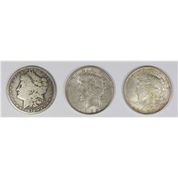 (3) SILVER DOLLARS