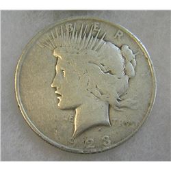 1923 Lady Liberty Peace silver dollar in good condition