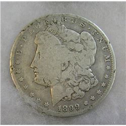 1899-O Morgan silver dollar in good condition