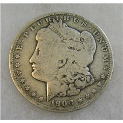 1900-O Morgan silver dollar in good condition