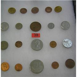 Collection of world coins
