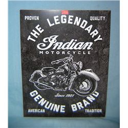 Indian Motorcycles retro style advertising sign