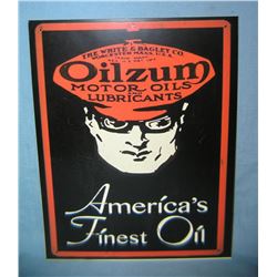 Oilzum America's Finest Oil retro style sign