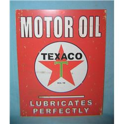 Texaco Motor Oil retro style advertising sign