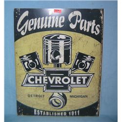 Chevrolet Genuine Parts retro style advertising sign