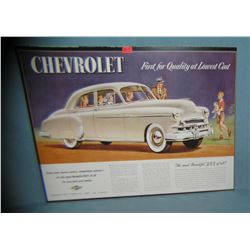 Chevrolet retro style advertising sign