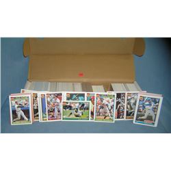 Box full of vintage baseball cards