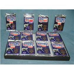 Collection of unopened football card packs