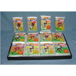 Collection of unopened football card packs