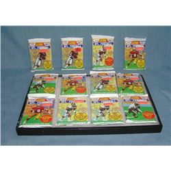 Collection of unopened football card packs