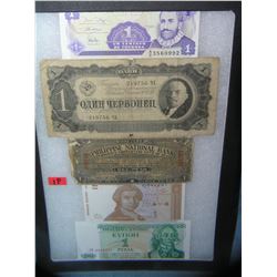 Collection of vintage world currency