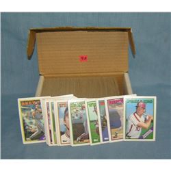 Box full of vintage baseball cards