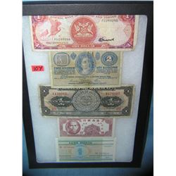 Collection of vintage world currency