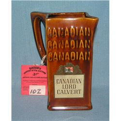 Vintage imported Canadian Lord Calvert pitcher