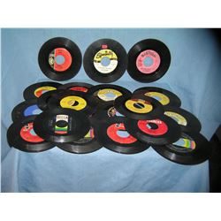 Collection of vintage 45 RPM records