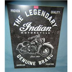 Indian Motorcycles retro advertising sign