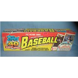 1991 Topps 792 piece baseball card set