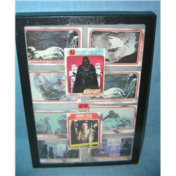 Collection of vintage Star Wars collector cards