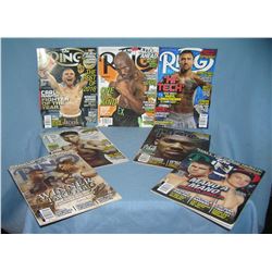 Group of modern Ring boxing magazines