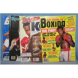 Group of vintage boxing magazines