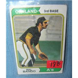 Vintage Sal Bando all star Baseball card