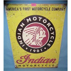 indian Motorcycle retro advertising sign