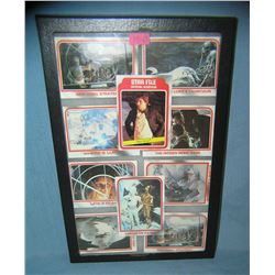 Collection of vintage Star Wars collector cards