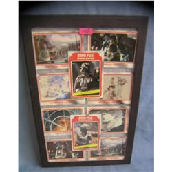 Collection of vintage Star Wars collector cards