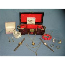 Collection of vintage costume jewelry