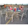 Image 2 : Outdoor table, chair and umbrella entertainment set