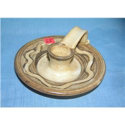 Quality art pottery decorative candleholder