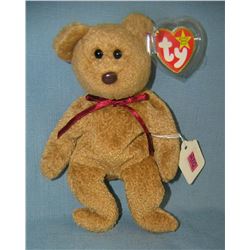 Curly vintage Beanie Baby Bear