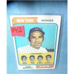Early Yogi Berra NY Mets all star baseball card