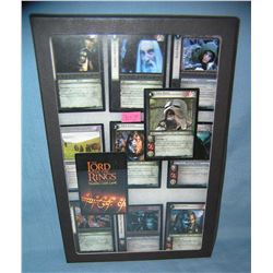 Collection of vintage Lord of the Rings collector cards