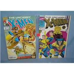 Pair of vintage Xmen comic books