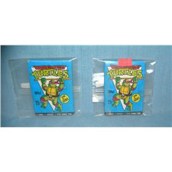 Teenage Mutant Ninja turtles unopened wax pack card