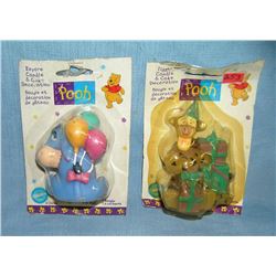 Pair of early Disney figural character candles