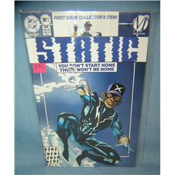 Static first edition comic book