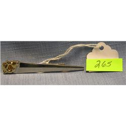 Vintage carpenters saw shaped tie clasp