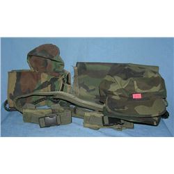 Group of camouflage collectibles and more
