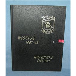 Original Vietnam USS Gurke DD783 officer's and crew