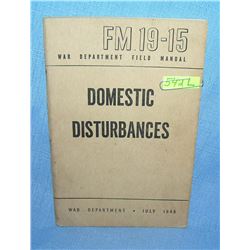 Domestic Disturbances War Dept Field Manuel 1945