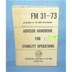 Advisor handbook for stability