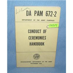 Coduct of ceremonies