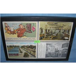 Group of vintage WWII military themed post cards