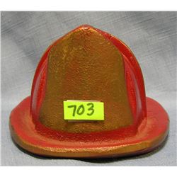 fire dept helmet shaped display/paperweight