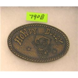 Vintage Howdy Doody brass belt buckle