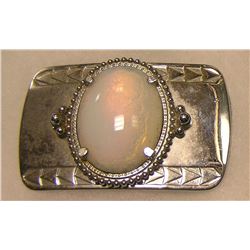 Large pearl shaped decorative belt buckle