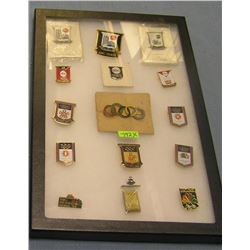 Collection of vintage Olympic pins